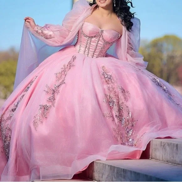 RAGAZZA Pink Ball Gown Dress Quinceanera - Picture 8 of 10